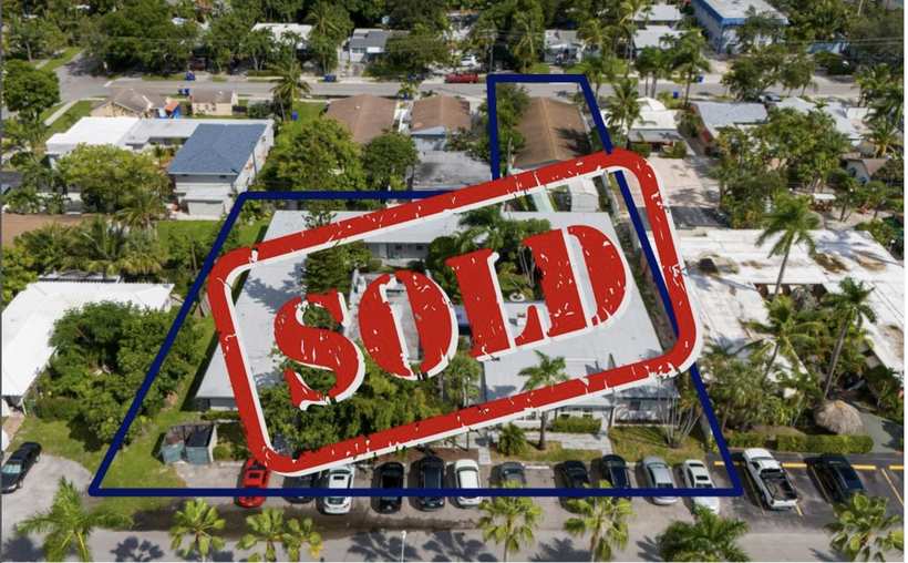Aerial view of the assisted living facility at 1835 Wilson Street in Hollywood, Florida